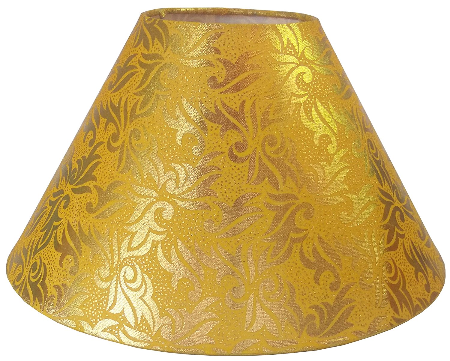 Round Yellow with Golden Design